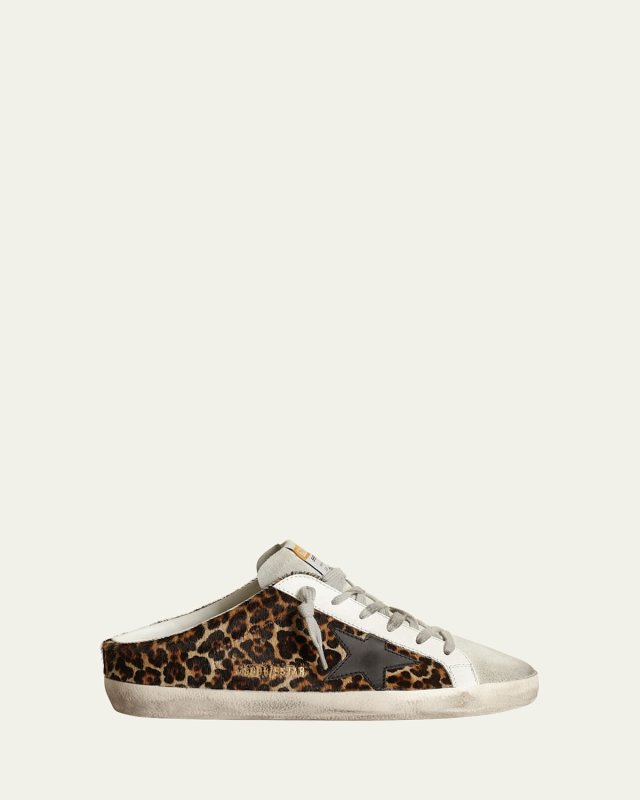 Superstar Sabot Leopard-Print Sneakers